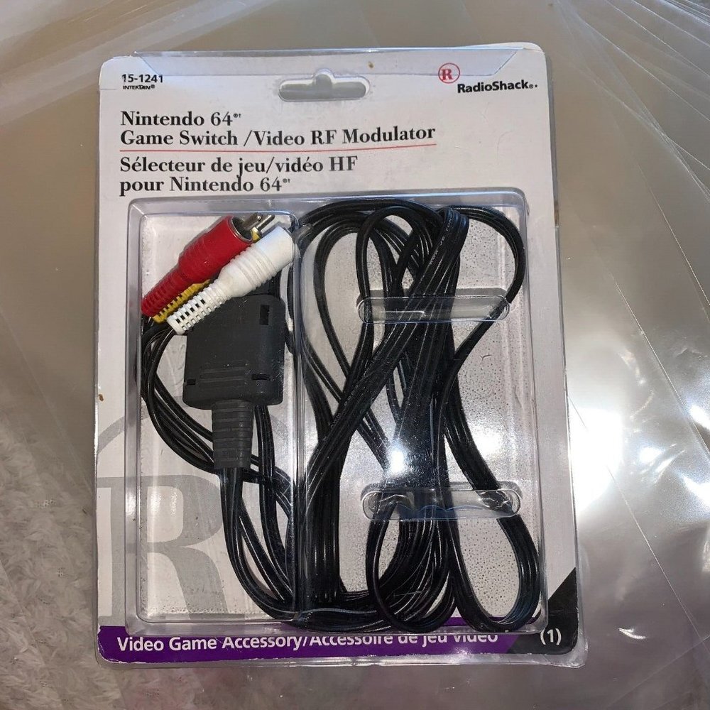 Radio Shack Nintendo 64 Game Switch Audio Video RF Modulator 15-1241 Accesory